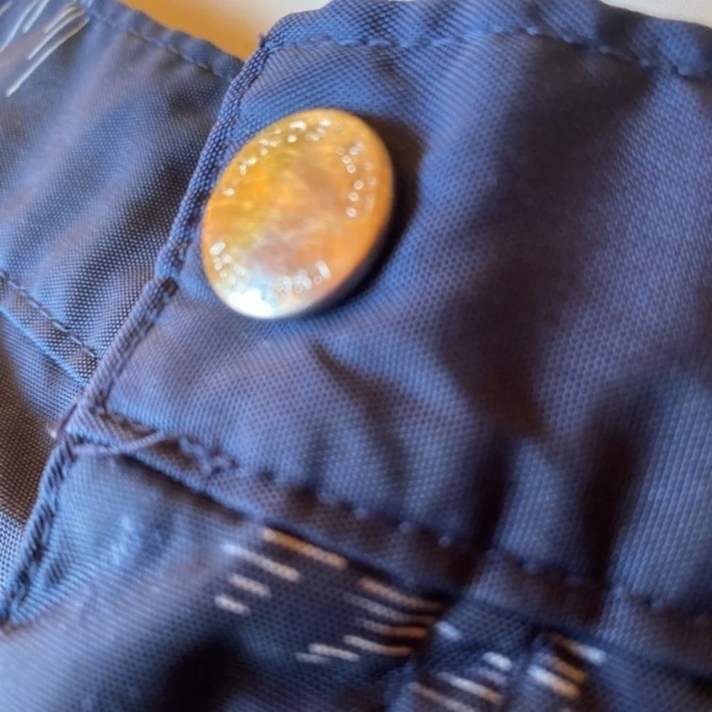 Lands End Nautical Swim Trunks, Size 38, Navy​, Adjustable Waist, Classic Style!